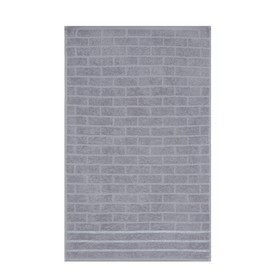 Полотенце махровое 50х80 Брикс, цвет серый 420г/м 100% хлопок 9415818