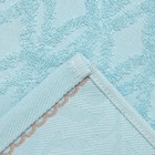 Полотенце махровое 50х80 Джульетта, цвет голубой 420г/м 100% хлопок - Фото 4