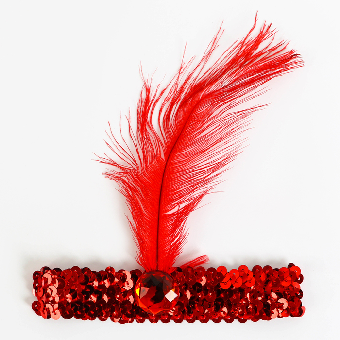 Карнавальный набор «Вечеринка Гэтсби. Брюнетка», парик, повязка, бусы - фото 1886993425