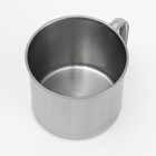 Кружка Доляна «Мэйли», 850 мл, d=11.5 см, толщина 0.33 мм, нержавеющая сталь, хромированная - Фото 5