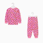 Пижама для девочки, цвет розовый/цветные сердца, рост 116 см - Фото 9