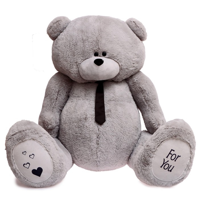 Мягкая игрушка «Мишка Дедди», цвет серый, 190 см - Фото 1
