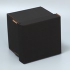 Коробка подарочная складная, упаковка, «Чёрная», 16.6 х 15.5 х 15.3 см - Фото 3