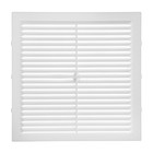 Решетка вентиляционная ZEIN Люкс Л194, 194×194 мм, с сеткой, неразъемная - Фото 4