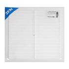 Решетка вентиляционная ZEIN Люкс Л300, 300×300 мм, с сеткой, неразъемная - Фото 5