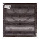 Решетка вентиляционная ZEIN Люкс Л300КР, 300 x 300 мм, с сеткой, неразъемная коричневая - Фото 7