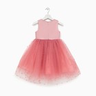Платье детское с бусинками KAFTAN р. 30 (98-104 см), розовый - Фото 6