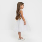 Платье детское с бусинками KAFTAN р. 30 (98-104 см), белый - Фото 2
