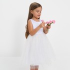 Платье детское с бусинками KAFTAN р. 30 (98-104 см), белый - Фото 14