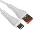 Кабель ONE DEPOT S01T, Type-C - USB, 2.4 А, 1 м, белый - фото 299746115