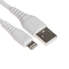 Кабель ONE DEPOT DP-S08, Lightning - USB, 2.4 А, 1 метр, белый 9415672 - фото 10151428