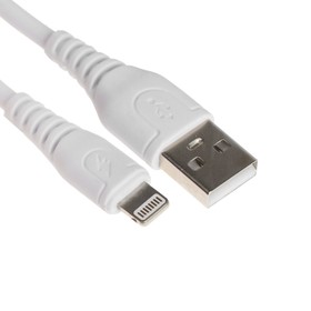 Кабель ONE DEPOT DP-S08, Lightning - USB, 2.4 А, 1 метр, белый 9415672