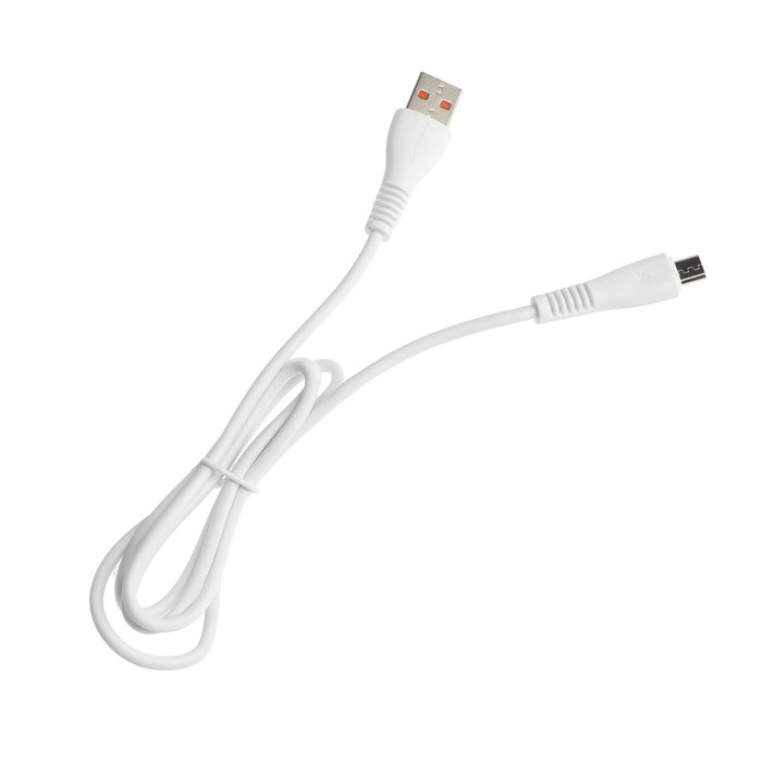 Кабель ONE DEPOT S01V, microUSB - USB, 2.4 А, 1 метр, белый - фото 51519467