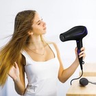 Фен Kitfort КТ-3230-1, 2200 Вт, 2 скорости, 3 температурных режима, чёрно-фиолетовый - фото 51442909