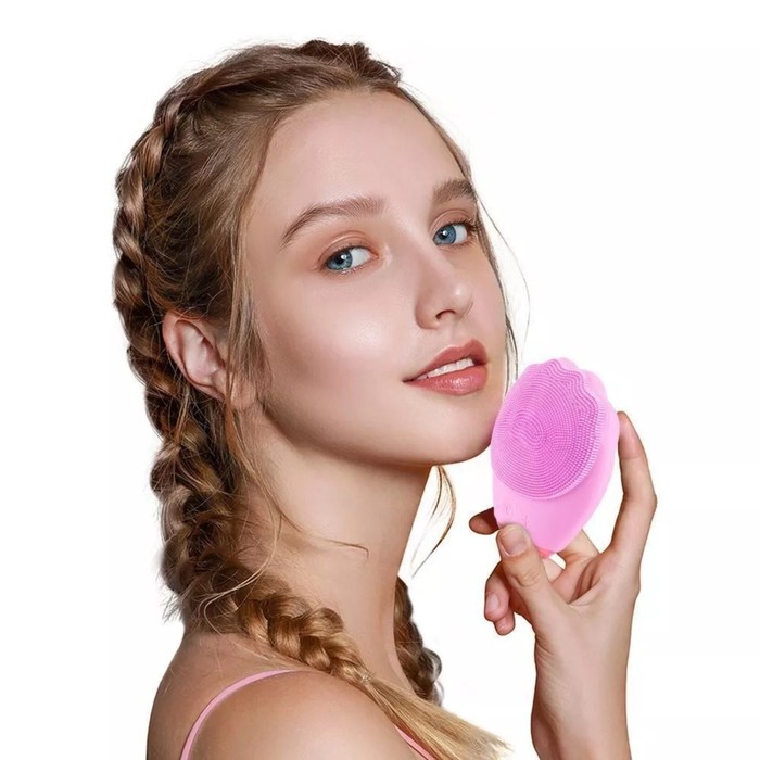 Щётка для лица Kitfort КТ-3122, электрическая, 5 режимов, розовая 32344
