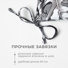 Сидушка на стул Этель Palm leaves 42×42 см, 100% хлопок, саржа 190 г/м² - Фото 3