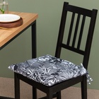 Сидушка на стул Этель Palm leaves 42×42 см, 100% хлопок, саржа 190 г/м² - Фото 4