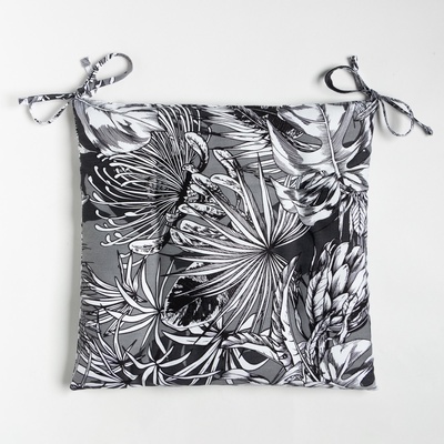 Подушка на стул «Этель» Palm leaves 42×42 см, 100% хлопок, саржа 190 г/м²