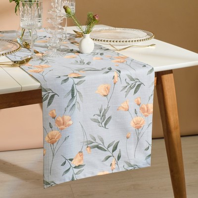 Дорожка на стол «Этель» Yellow poppies 40×149 см, 100% хлопок, репс 210 г/м²