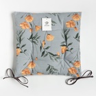 Подушка на стул Этель Yellow poppies 42х42 см, 100% хл, репс 210 г/м2 - Фото 7