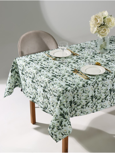 Скатерть «Доляна» Apple flowers, 146×220 см, 100% хлопок, рогожка 164 г/м²
