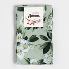 Полотенце кухонное «Доляна» Apple flowers, 35×60 см, хлопок 100%, рогожка 164 г/м² - Фото 5