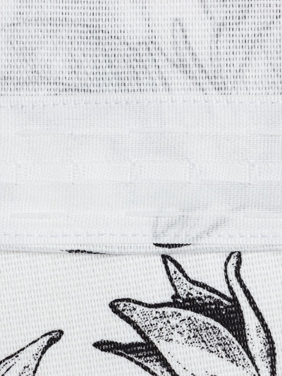 Шторы для кухни Доляна Plant leaves 146х180 см - 2 шт, подхваты - 2 шт, 100% хлопок, 164 г/м2