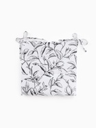Подушка на стул «Доляна» Plant leaves, 42×42 см, белая - Фото 4