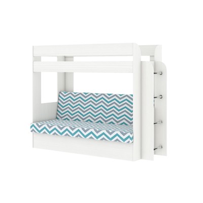 Кровать двухъярусная «Карамель 75», с диваном, 2126×834×1674 vv, wdtn willy mint