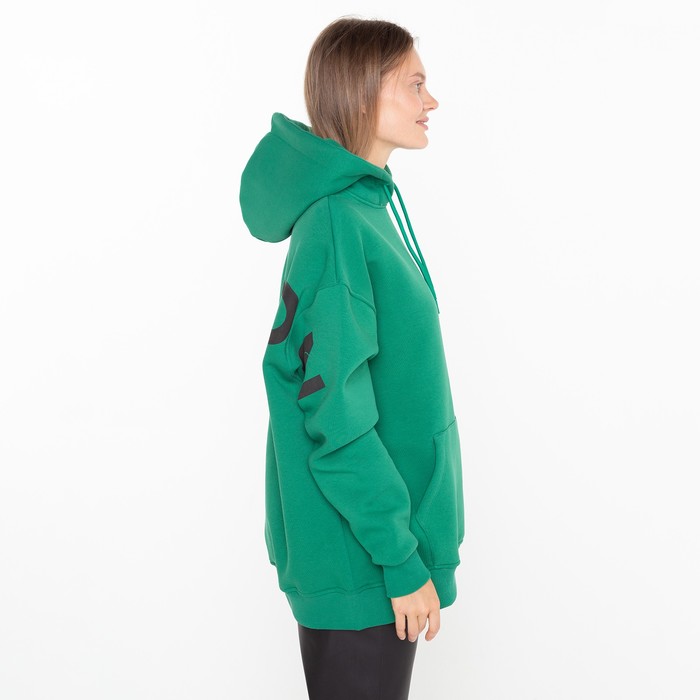 Толстовка женская НАЧЁС, цвет тёмно-зелёный, размер ONE SIZE (42-46) 59102