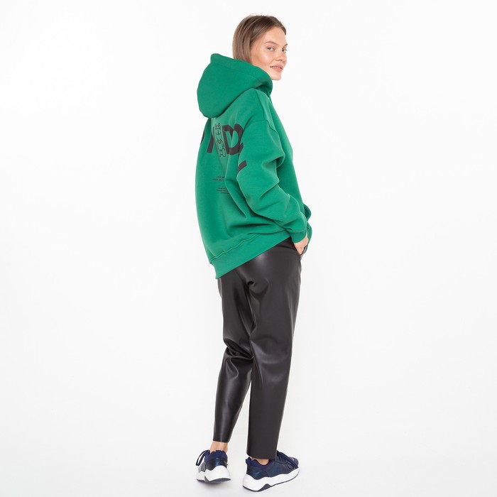 Толстовка женская НАЧЁС, цвет тёмно-зелёный, размер ONE SIZE (42-46) 59102