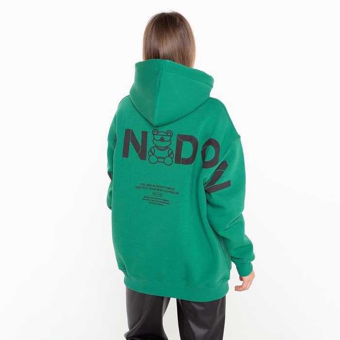 Толстовка женская НАЧЁС, цвет тёмно-зелёный, размер ONE SIZE (42-46) 59102