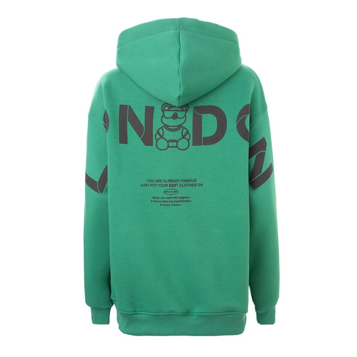 Толстовка женская НАЧЁС, цвет тёмно-зелёный, размер ONE SIZE (42-46) 59102