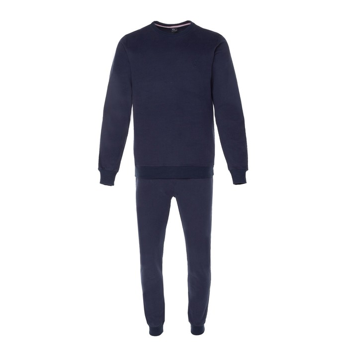 Костюм мужской (свитшот, брюки), цвет тёмно-синий, размер 48 (L) 59109