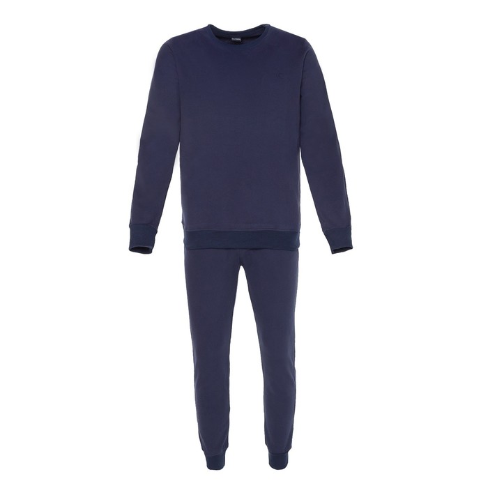 Костюм мужской (свитшот, брюки), цвет тёмно-синий, размер 46 (М) 59112