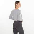 Джемпер женский, цвет серый меланж, размер 40-42 (S) - Фото 4