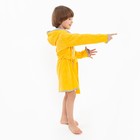 Халат жёлтый/тигр, рост 110, махра, 100% хлопок 9415769