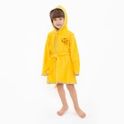 Халат жёлтый/тигр, рост 110, махра, 100% хлопок 9415769