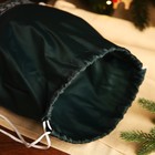 Мешок новогодний на шнурке, цвет зелёный - Фото 4