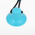 Игрушка для собак "Шар для лакомств на присоске", 40 х 8 см, голубая - фото 8950920