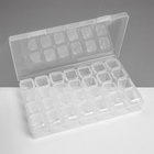 Подставка под украшения QF с футлярами 28 мест, 17×11×2.5 см, прозрачная - Фото 3