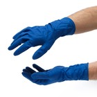 Перчатки медицинские High Risk,латексные темно-синие 13 гр/шт, размер M, 25 пар - Фото 3