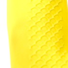 Перчатки латексные многоразовые желтые, размер L - Фото 4