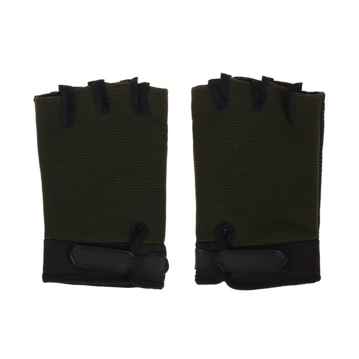 Перчатки "СИБИРСКИЙ СЛЕДОПЫТ", зеленые, без пальцев, размер XL - Фото 1