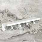 Полка с крючками «Лофт Арт», 35×10×6,5 см, цвет белый - Фото 4