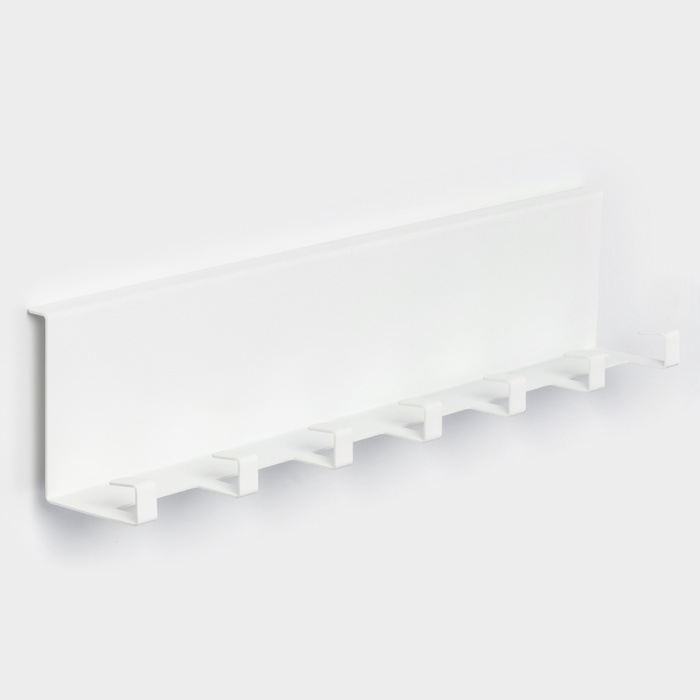 

Полка с крючками «Лофт Арт», 50×10×7,5 см, цвет белый