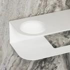 Держатель для туалетной бумаги «Лофт Арт», 23×10 см, с полочкой, цвет белый - Фото 4