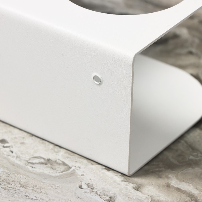 Держатель для туалетной бумаги «Лофт Арт», 23×10 см, с полочкой, цвет белый - фото 1900281904