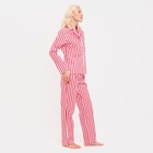 Пижама женская (рубашка, брюки) KAFTAN «Полоска», размер 40-42 - Фото 2