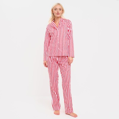 Пижама женская (рубашка и брюки) KAFTAN "Полоска" р. 48-50